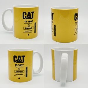 Ceramic CAT Oil Filter Coffee Mug: Ceramic Diesel Coffee Cup and Tea Cup